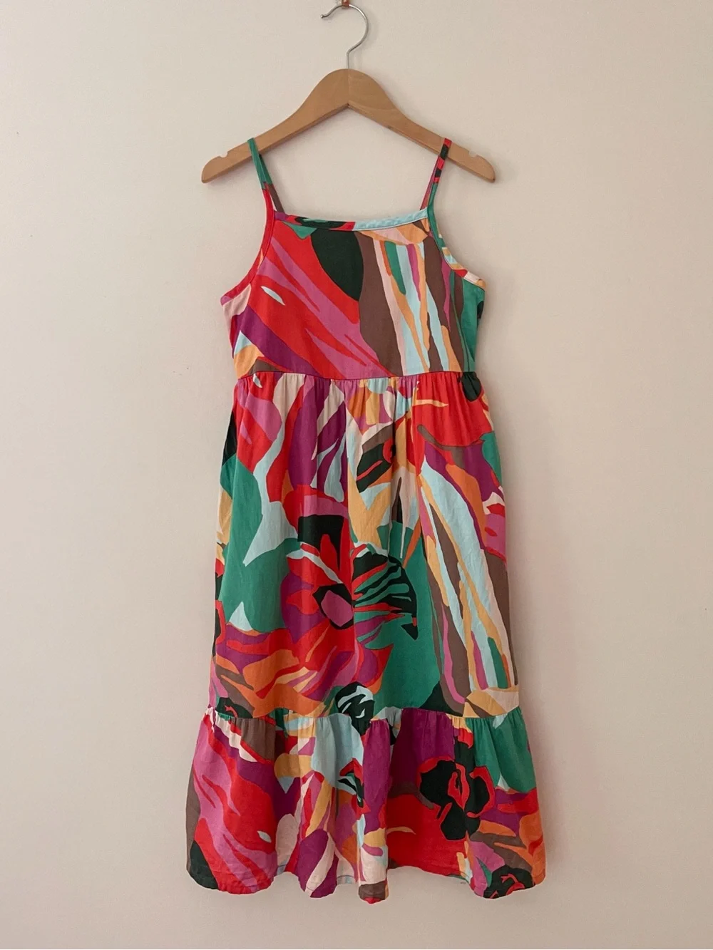 GAP VGUC Vibrant Abstract Tropical Floral Print Summer Dress